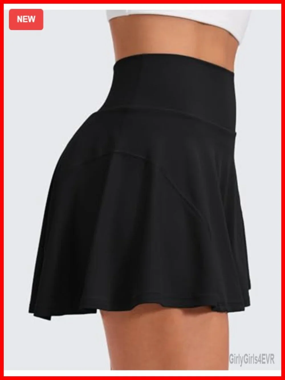 Pleated Tennis Skort with Built-in Shorts, High Waisted, Buttery Soft Activewear